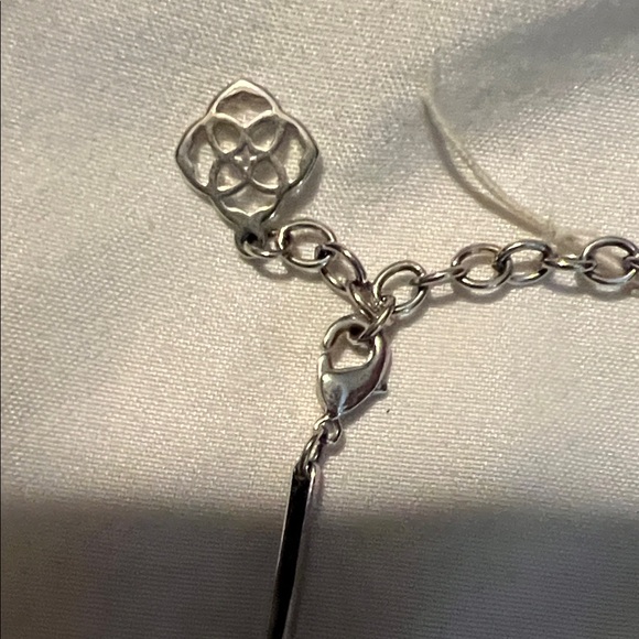 Kendra Scott Silver Necklace with Red Pendant - Picture 2 of 5